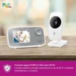 Babá Eletrônica Sem Fio Maxi Baby com visão noturna, zoom 2x e conexão segura para monitorar seu bebê com tranquilidade. - Imagem 7
