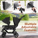 GLACER carrinho duplo dobrável: conforto, segurança e praticidade para passeios com dois bebês - Imagem 3