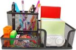 Kit Escritorio Organizador 4 Itens para mesa organizada, ideal para home office e escritório com bandeja, lixeira e porta-lápis - Imagem 4