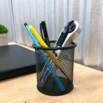 Kit Escritorio Organizador 4 Itens para mesa organizada, ideal para home office e escritório com bandeja, lixeira e porta-lápis - Imagem 6