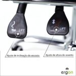 Cadeira Presidente Reclinável com Pillow Top e Molas Ensacadas: conforto ergonômico e ajuste de altura para escritório e home office - Imagem 7