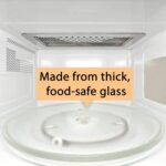 Bandeja de vidro 31,75 cm para micro-ondas Samsung, GE e Hotpoint, resistente e lavável na lava-louças - Imagem 3