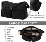 Bolsa mensageiro de nylon leve e espaçosa, ideal para escola e notebook, com conforto e praticidade diária - Imagem 6