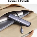 UGREEN Hub USB C de alumínio 4 portas: expanda conexões com 2 USB-C e 2 USB 3.0 em 5 Gbps para seu dispositivo. - Imagem 6