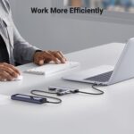 UGREEN Hub USB C de alumínio 4 portas: expanda conexões com 2 USB-C e 2 USB 3.0 em 5 Gbps para seu dispositivo. - Imagem 7