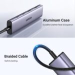UGREEN Hub USB C de alumínio 4 portas: expanda conexões com 2 USB-C e 2 USB 3.0 em 5 Gbps para seu dispositivo. - Imagem 8