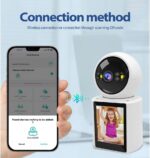 Babá Eletrônica Wi-Fi Full HD 1080p com visão noturna, áudio bidirecional e detecção de choro para monitorar seu bebê com segurança - Imagem 3