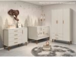 Berço Mini Cama Americano Isis Móveis Reller Areia em MDF com pintura UV, ideal para o quarto do bebê com segurança e praticidade. - Imagem 5