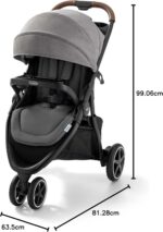 Graco Carrinho de Bebê Outpace LX Cohen Cinza: conforto, segurança e praticidade para passeios com seu bebê. - Imagem 8