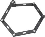Trava de bicicleta dobrável antirroubo em aço alta resistência, à prova d’água, ideal para bike elétrica e moto. - Imagem 5