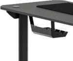 Mesa Gamer Rise Mode I Preto 120x60cm com LED RGB, suporte para headset e alta resistência para seu setup. - Imagem 8