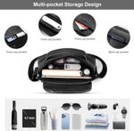 Bolsa de ombro masculina de couro, resistente e versátil para uso diário, trabalho e viagem - Imagem 4