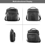 Bolsa de ombro masculina de couro, resistente e versátil para uso diário, trabalho e viagem - Imagem 6