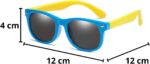 Óculos de Sol Infantil Flexíveis Polarizados com proteção UV400 e conforto para crianças, ideal para compras seguras. - Imagem 3