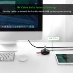 UGREEN Hub USB 4 portas alimentado com cabo 1m, compatível com MacBook, PC e mais, ideal para expandir conexões com praticidade. - Imagem 6