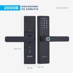 Fechadura Digital Elsys ESF-DE2000B: biometria e senha numérica para mais segurança e praticidade em casa. - Imagem 3