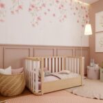 Quater Berço Evolutivo 3 em 1: mini berço, berço americano e mini cama com rodinhas e colchão incluso - Imagem 4
