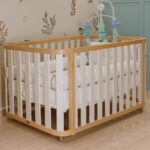 Quater Berço Evolutivo 3 em 1: mini berço, berço americano e mini cama com rodinhas e colchão incluso - Imagem 5