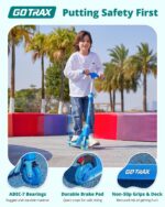 Gotrax K03: scooter infantil com rodas LED, guidão ajustável e passeio seguro para crianças. - Imagem 4