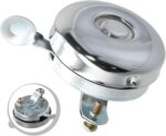 Campainha de bicicleta retrô em ferro e plástico, som claro, fácil instalação e estilo vintage para bikes, dobráveis e elétricas, prata ou preto. - Imagem 6