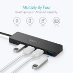 Hub USB 3.0 Anker 4 Portas: expansão prática com 5 Gbps de velocidade para MacBook, iMac, Surface e HDD - Imagem 5