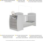Berço Cômoda Multifuncional Colinho de Mãe com colchão incluso: praticidade, conforto e espaço para o quarto do bebê. - Imagem 3