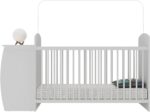 Berço Cômoda Multifuncional Colinho de Mãe com colchão incluso: praticidade, conforto e espaço para o quarto do bebê. - Imagem 5