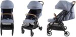 Carrinho de Bebê Compacto Pact Pro Light Blue Joie: leve, compacto e ideal para viagens, com fechamento fácil e conforto desde o nascimento - Imagem 4