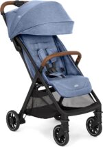 Carrinho de Bebê Compacto Pact Pro Light Blue Joie: leve, compacto e ideal para viagens, com fechamento fácil e conforto desde o nascimento - Imagem 6