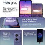 Motorola Moto g05 128GB: tela 6,7” brilhante, câmera 50MP com IA e bateria de 5200 mAh para alto desempenho e longa duração. - Imagem 4