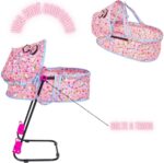 Berço de Boneca Veneza 2 em 1 Bebê Conforto Unicórnio com tiara: diversão e cuidado para brincar de mamãe. - Imagem 6
