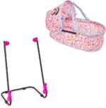 Berço de Boneca Veneza 2 em 1 Bebê Conforto Unicórnio com tiara: diversão e cuidado para brincar de mamãe. - Imagem 7