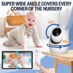 Babá Eletrônica 5" com Câmera HD 720P, visão noturna, VOX e sem Wi‑Fi para monitorar seu bebê com segurança e praticidade - Imagem 7