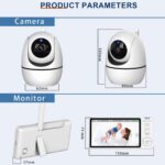 Babá Eletrônica 5" com Câmera HD 720P, visão noturna, VOX e sem Wi‑Fi para monitorar seu bebê com segurança e praticidade - Imagem 9