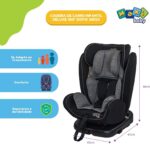 Cadeira de Carro Infantil Deluxe 360° Isofix Maxi Baby: segurança, conforto e rotação 360° para crianças de 0 a 36kg. - Imagem 9