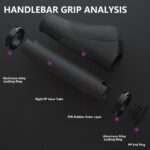 Punhos ergonômicos para bicicleta com bloqueio duplo, borracha antifadiga e absorção de choque para e-bikes e dobráveis - Imagem 3