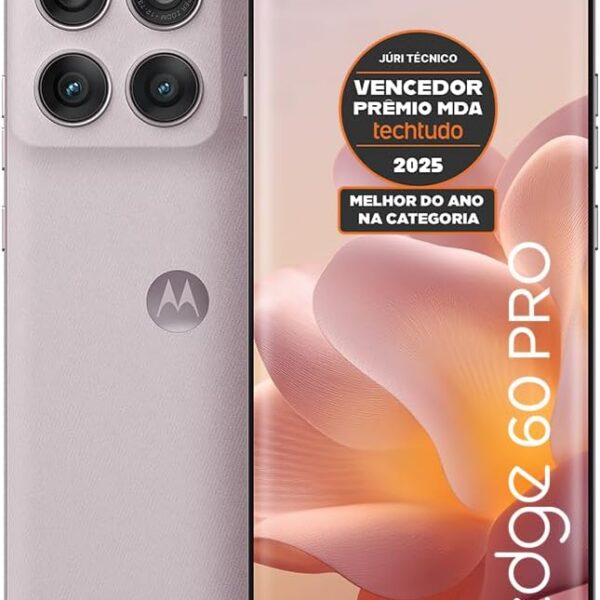 Motorola Edge 60 Pro 5G 512GB: câmera Sony, tela Quad-Curve e resistência IP68/IP69