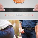 Kit com 2 cintos masculinos elásticos trançados 3,5 cm: conforto, ajuste perfeito e estilo casual para jeans, trabalho e presente. - Imagem 5