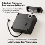 Fechadura invisível eletrônica Varenzia para gavetas e armários: segurança discreta com abertura RFID. - Imagem 3