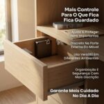 Fechadura invisível eletrônica Varenzia para gavetas e armários: segurança discreta com abertura RFID. - Imagem 5