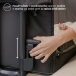 Berço Infanti Donatello co-bed Cinza Grafite: conforto e segurança para o bebê, com montagem rápida e acesso fácil. - Imagem 4