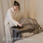 Berço Infanti Donatello co-bed Cinza Grafite: conforto e segurança para o bebê, com montagem rápida e acesso fácil. - Imagem 6