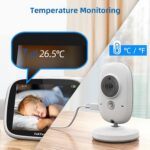 Babá Eletrônica TakTark 3.2 com visão noturna, áudio bidirecional, VOX e monitor de temperatura para mais segurança e praticidade. - Imagem 6