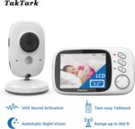 Babá Eletrônica TakTark 3.2 com visão noturna, áudio bidirecional, VOX e monitor de temperatura para mais segurança e praticidade. - Imagem 7