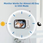 Babá Eletrônica TakTark 3.2 com visão noturna, áudio bidirecional, VOX e monitor de temperatura para mais segurança e praticidade. - Imagem 8