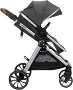 Carrinho de Bebê Infanti Romanzo Preto Granizo: conforto, segurança e praticidade com assento reversível e fechamento compacto. - Imagem 3