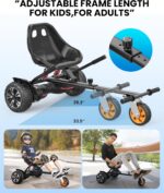 Gyroor K2 Hoverboard Go Kart ajustável: conforto, segurança e diversão para crianças e adultos - Imagem 3