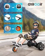 Gyroor K2 Hoverboard Go Kart ajustável: conforto, segurança e diversão para crianças e adultos - Imagem 5