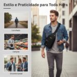Cenice Bolsa Tiracolo Masculina: compacta, resistente e prática para levar seus itens com estilo e segurança no dia a dia. - Imagem 6
