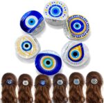 Piranha Feminina Olho Grego Turco Colorida: leve, elegante e ideal para prender cabelo com estilo luxo. - Imagem 6